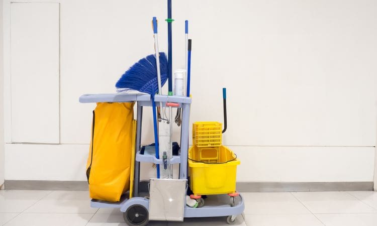 Commercial cleaning trolley - Unique Cleaning Group